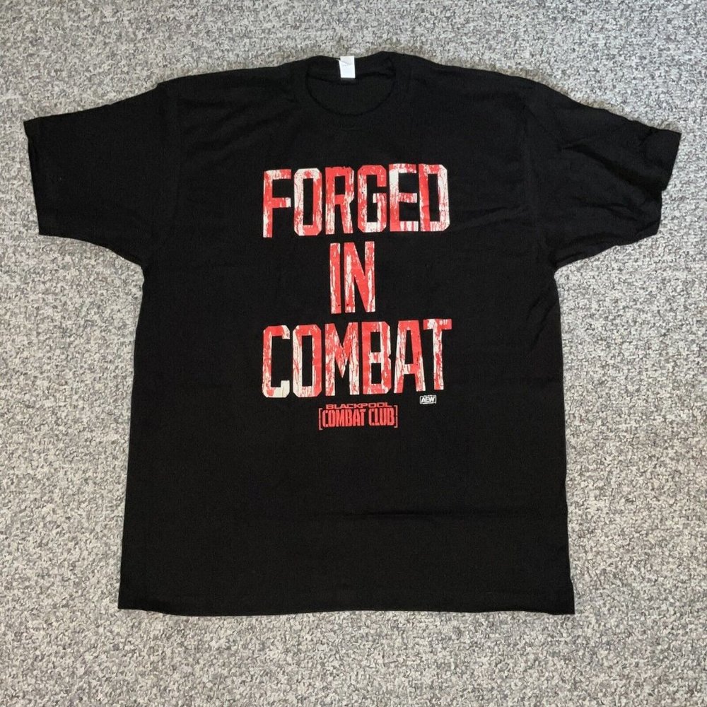 Blackpool Combat Club (BCC) AEW (All Elite Wrestling) Crate Black XL Shirt.